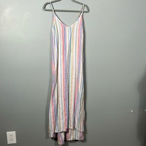 C&C California 100% Linen Maxi Sun Dress Size Small